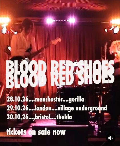 Blood Red Shoes october 2026 tour poster