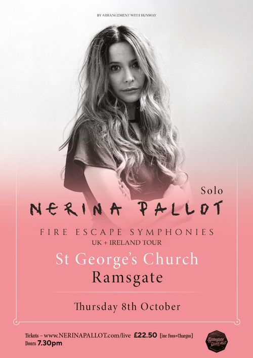 NERINA PALLTOT - FIRE ESCAPE SYMPHONIES UK + IRELAND TOUR Nerina Pallot at St George’s Church on 8 October 2026 gig poster