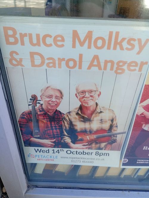 Bruce Molsky & Darol Anger Bruce Molsky, Darol Anger at Ropetackle Arts Centre on 14 October 2026 gig poster