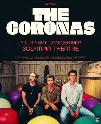 The Coronas at 3Olympia Theatre on 11 December 2026 gig poster