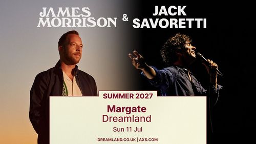 Jack Savoretti & James Morrison Summer 2027 Jack Savoretti, James Morrison june 2027 to july 2027 tour poster