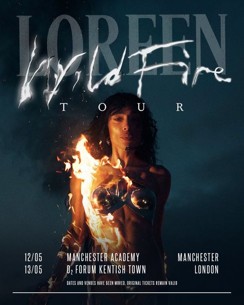 Loreen Wild Fire Tour Loreen may 2026 tour poster