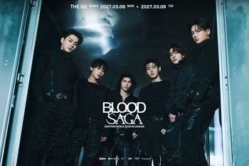 BLOOD SAGA ENHYPEN WORLD TOUR IN LONDON BLOOD SAGA march 2027 tour poster