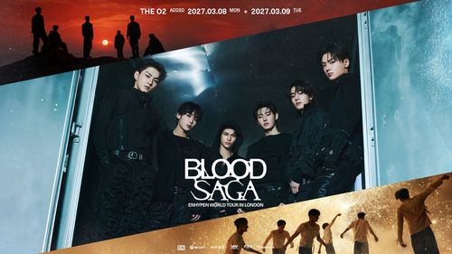 BLOOD SAGA ENHYPEN WORLD TOUR IN LONDON ENHYPEN march 2027 tour poster
