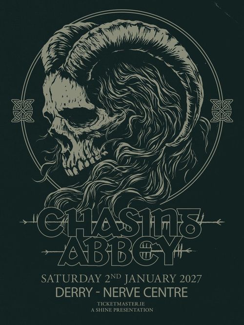 CHASING ABBEY at Nerve Centre on 2 January 2027 gig poster