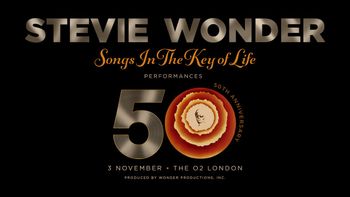 STEVIE WONDER - Songs In The Key of Life Stevie Wonder at The O2 on 3 November 2023 gig poster