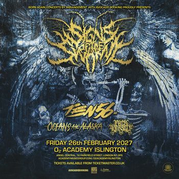 TEN56. - OCEANS ATE ALASKA FIRE DEATH, ten56., Oceans Ate Alaska at O2 ACADEMY ISLINGTON on 26 February 2027 gig poster
