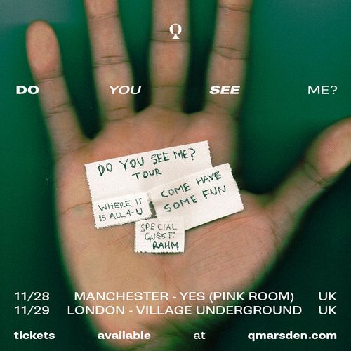DO YOU SEE ME? TOUR Q Marsden, Rahim november 2026 tour poster