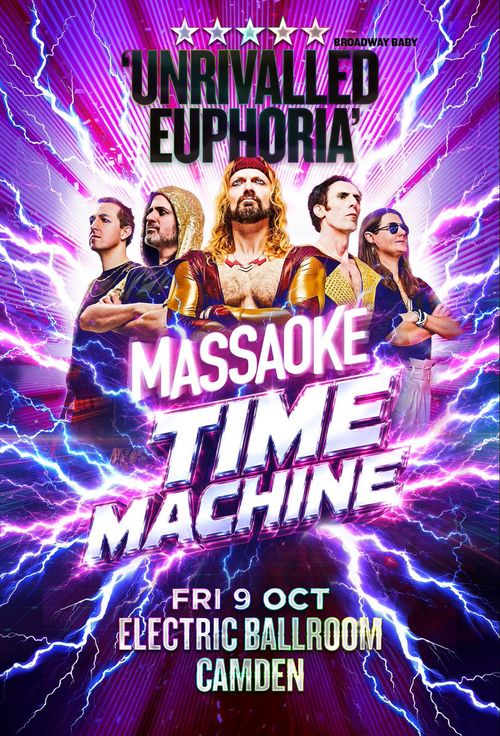 Massaoke Time Machine Massaoke at Electric Ballroom on 9 October 2026 gig poster
