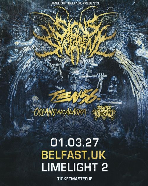 LIMELIGHT BELFAST PRESENTS: TENSIDE, OCEANS ATE ALASKA, AND FINE DUST Tenside, Oceans Ate Alaska, FINE DUST at LIMELIGHT 2 on 1 March 2027 gig poster