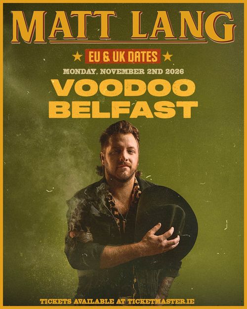 MATT LANG at Voodoo on 2 November 2026 gig poster