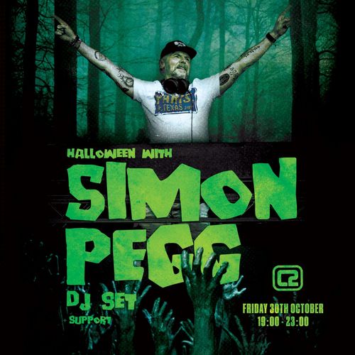 HALLOWEEN WITH SIMON PEGG DJ SET Simon Pegg at C2 on 30 October 2026 gig poster