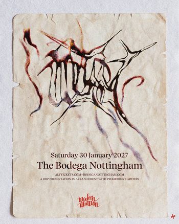 Modern Woman at The Bodega Nottingham on 30 January 2027 gig poster