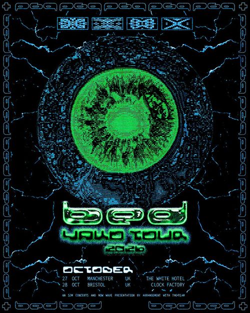 bed YAWO TOUR 2026 Bed. october 2026 tour poster