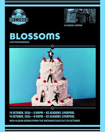 BLOSSOMS LIVE PERFORMANCE Blossoms october 2026 tour poster