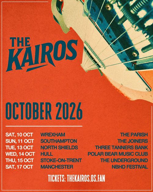 The Kairos October 2026 The Kairos october 2026 tour poster
