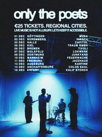 only the poets at KANTINE on 13 December 2026 gig poster