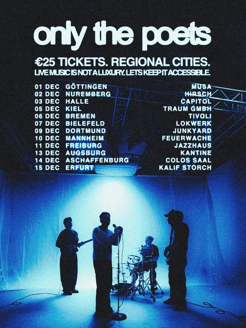 only the poets december 2026 tour poster