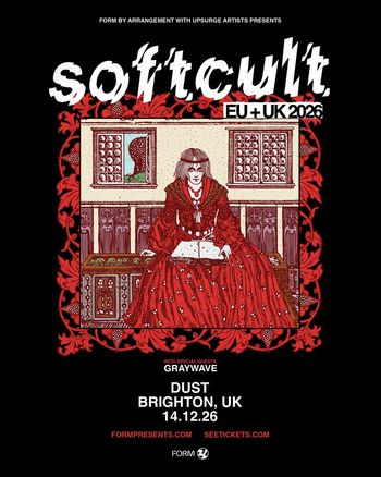 softcult EU + UK 2026 Softcult, Graywave at DUST on 14 December 2026 gig poster