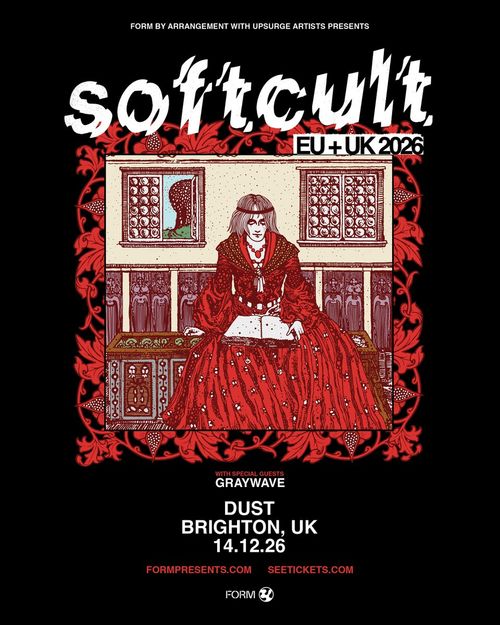 softcult EU + UK 2026 Softcult, Graywave at DUST on 14 December 2026 gig poster