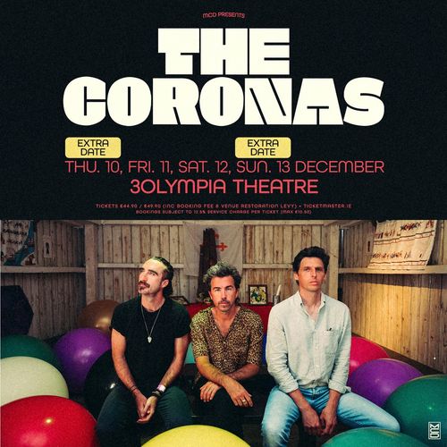 The Coronas december 2026 tour poster