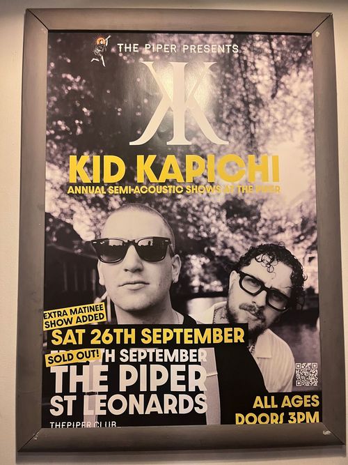 KID KAPIHI Kid Kapiohi at The Piper on 26 September 2026 gig poster