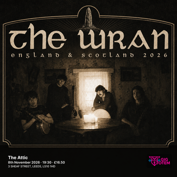 The Wran at The Attic on 8 November 2026 gig poster
