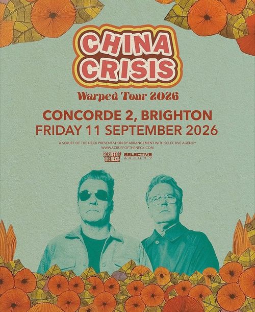 China Crisis at Concorde 2 on 11 September 2026 gig poster