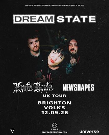 DREAM STATE KNIFE BRIDE, newshapes at VOLKS on 12 September 2026 gig poster