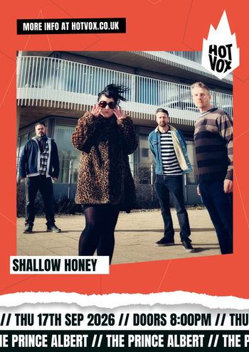 SHALLOW HONEY at The Prince Albert on 17 September 2026 gig poster