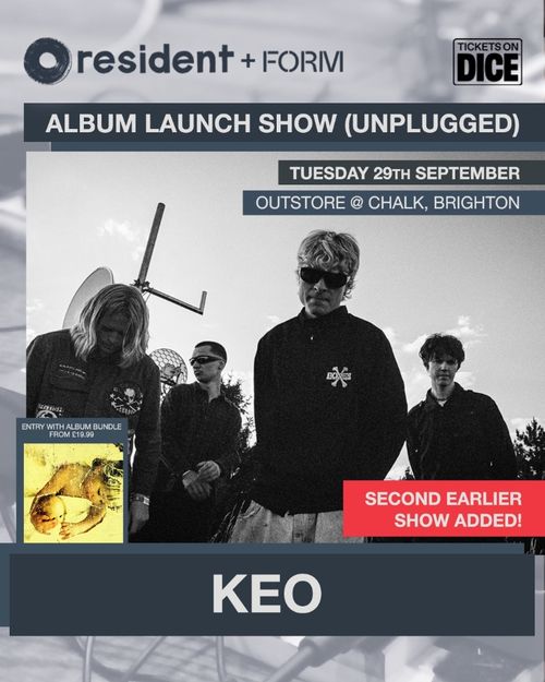 KEO - ALBUM LAUNCH SHOW Keo at Chalk on 29 September 2026 gig poster