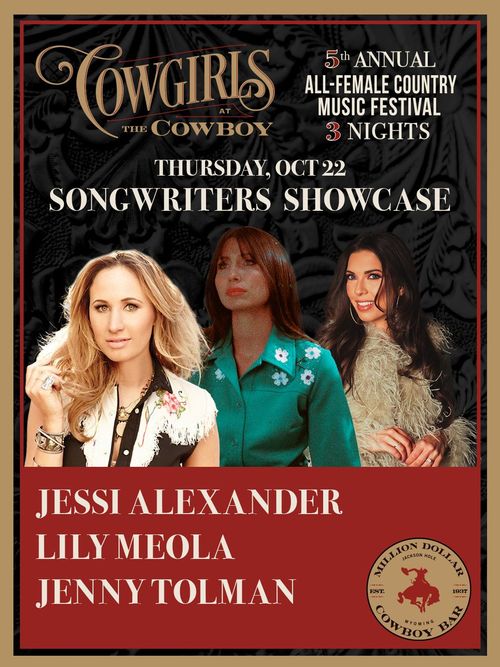 Cowgirls at The Cowboy Emmylou Harris, Mackenzie Carpenter, Jenny Tolman, Lily Meola, Jessi Alexander, Jenny Tolman october 2026 tour poster