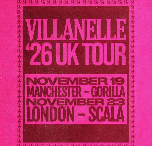 VILLANELLE '26 UK TOUR Villanelle november 2026 tour poster