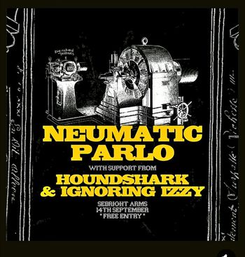 NEUMATIC PARLO HOUND SHARK, Ignoring Izzy at Sebright Arms on 14 September 2026 gig poster