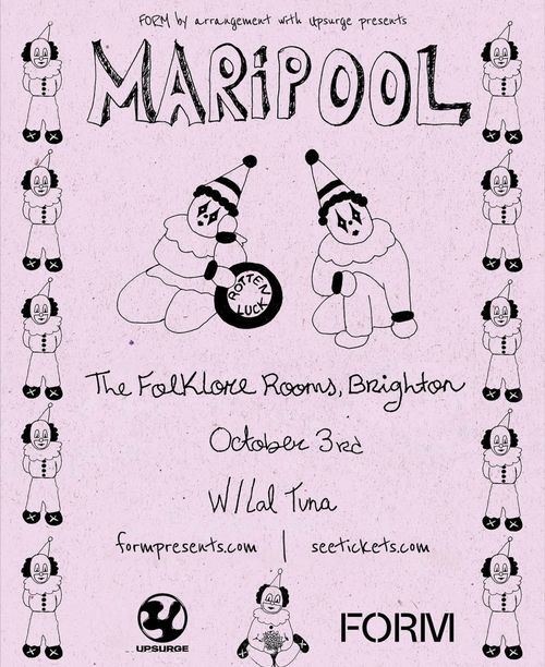 MARIPOOL Lal Tina at The Folkstone Rooms on 3 October 2026 gig poster