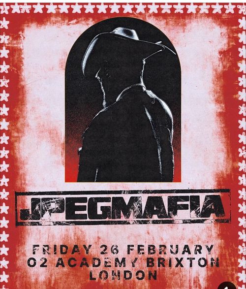 JPEGMAFIA Experimental Rap Tour 2027 (Europe) JPEGMAFIA february 2027 tour poster