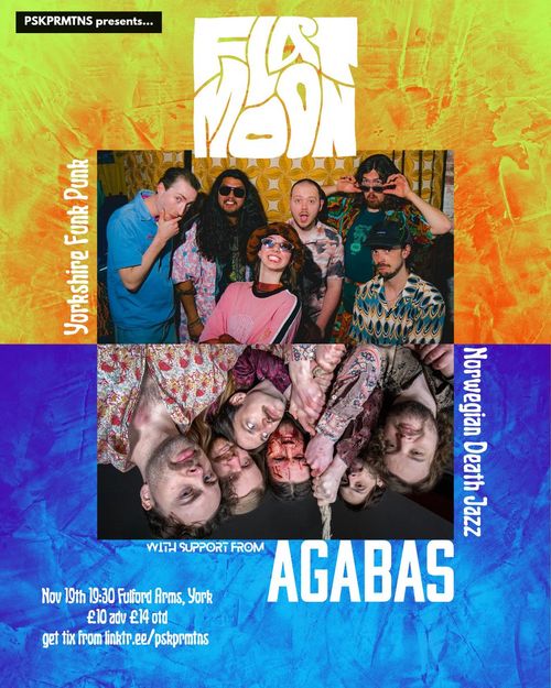 FLAT MOON with support from AGABAS Agabas, Flat Moon at Fulford Arms on 19 November 2026 gig poster