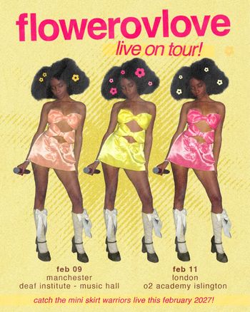 flowerovlove live on tour! flowerovlove at deaf institute - music hall on 9 February 2027 gig poster
