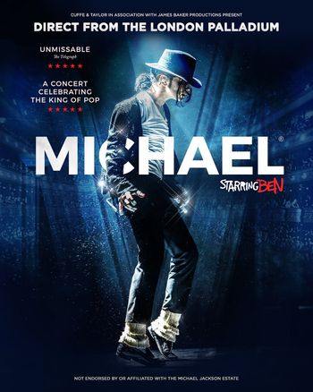 MICHAEL Starring Ben at London Palladium on 10 December 2027 gig poster