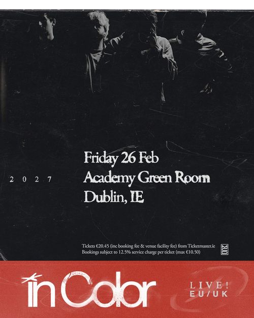 In Color at Academy Green Room on 26 February 2027 gig poster