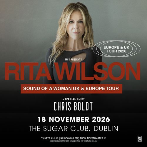 RITA WILSON - SOUND OF A WOMAN UK & EUROPE TOUR Rita Wilson, Chris Boldt at THE SUGAR CLUB on 18 November 2026 gig poster