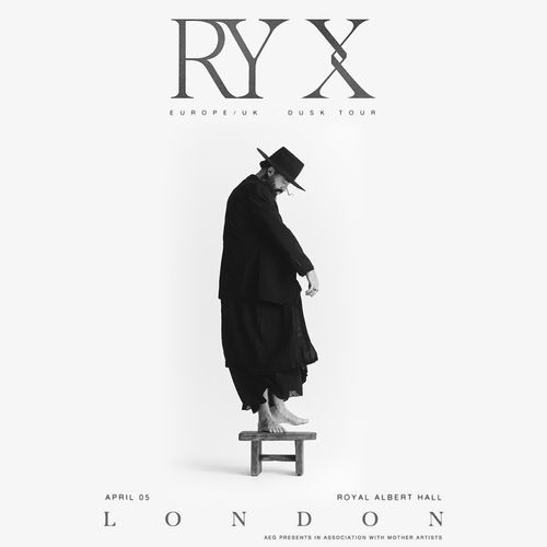 RY X - Europe/UK Dusk Tour RY X at Royal Albert Hall on 5 April 2027 gig poster