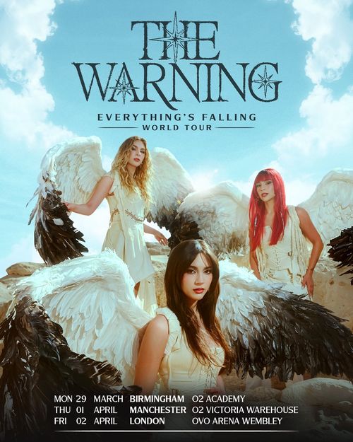 The Warning - Everything's Falling World Tour Warning march 2026 to april 2026 tour poster