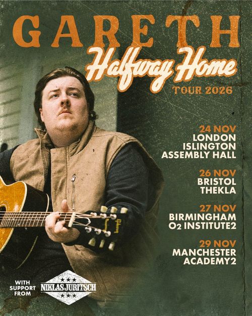 Gareth Halfway Home Tour 2026 Gareth november 2026 tour poster
