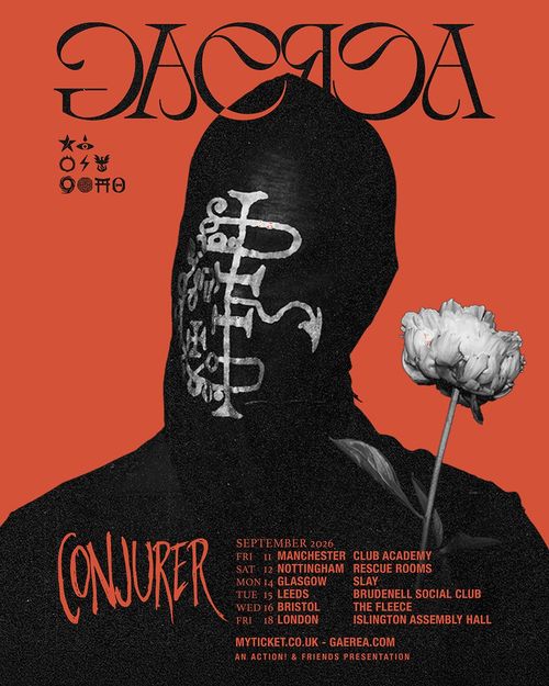 GAEREA with Conjurer Gaerea, Conjurer september 2026 tour poster