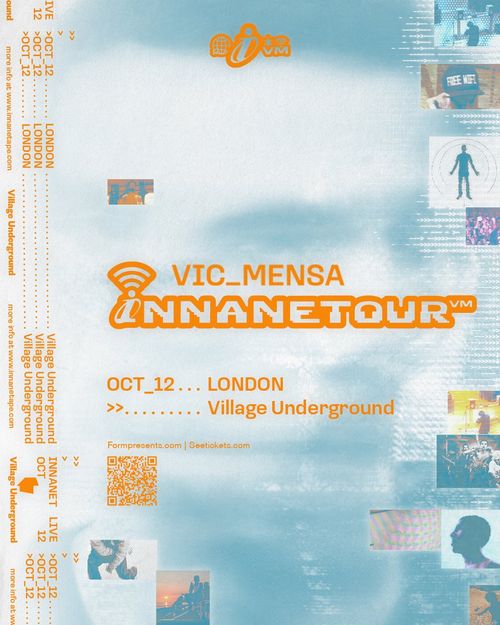 VIC_MENSA @ INNANET TOUR Vic Mensa at Village Underground on 12 October 2026 gig poster