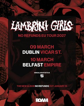 Lambrini Girls - No Refunds EU Tour 2027 Lambrini Girls at Empire on 10 March 2027 gig poster