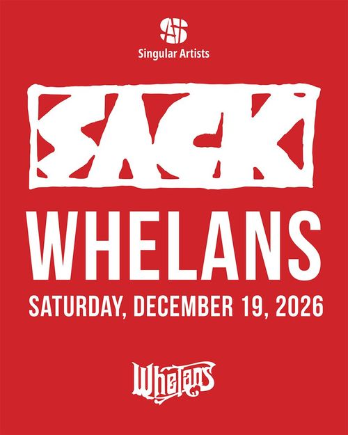 SACK at Whelans on 19 December 2026 gig poster