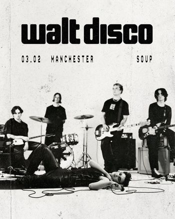 walt disco at Soup on 3 February 2024 gig poster