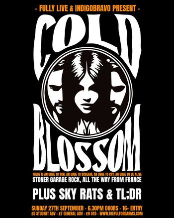 COLD BLOSSOM SKY RATS, TL;DR at The Fulford Arms on 27 September 2026 gig poster